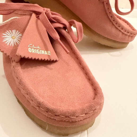 Free People Clark’s Originals Wallabee shoes in blush pink Sz 9 - Picture 5 of 13